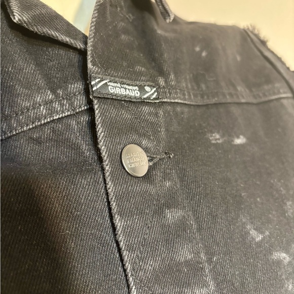 Marithe Francois Girbaud Women's Vintage Black Sleeveless Denim Jacket - Picture 3 of 6